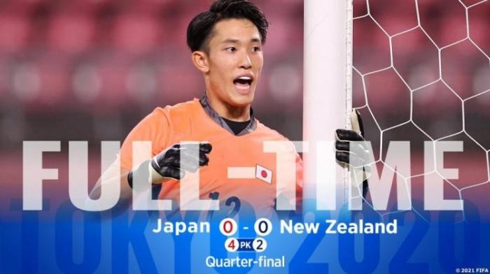 奥运-日本点球4-2新西兰，半决赛对阵西班牙