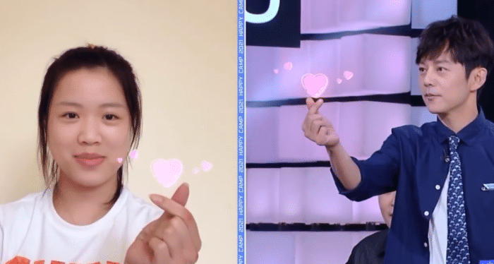 顶流！杨倩录制快本与何炅比心，点萧敬腾献唱，表现不逊傅园慧