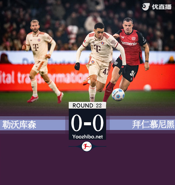 拜仁0-0勒沃库森 伊藤洋辉门线解围药厂两中框