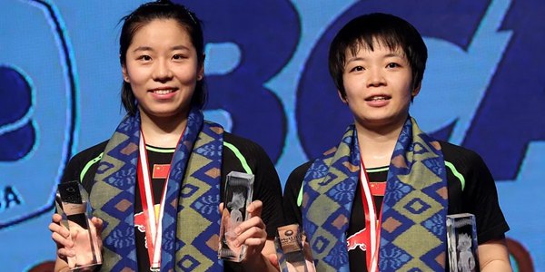 2022年羽毛球女双世界排名一览
