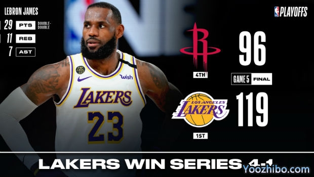 <a href=/lanqiu24/lakers/ target=_blank class=infotextkey>湖人</a>大胜<a href=/lanqiu24/rockets/ target=_blank class=infotextkey>火箭</a>大比分4-1晋级西决